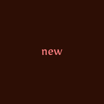 Word cloud with 1 word new.