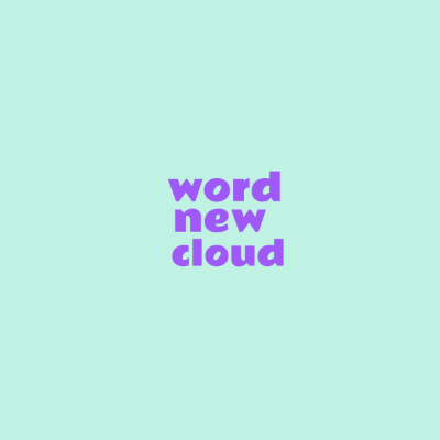 Word cloud with 3 words like new, word and cloud.