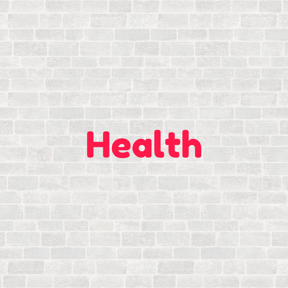 Word cloud with 1 word Health in multicolor.