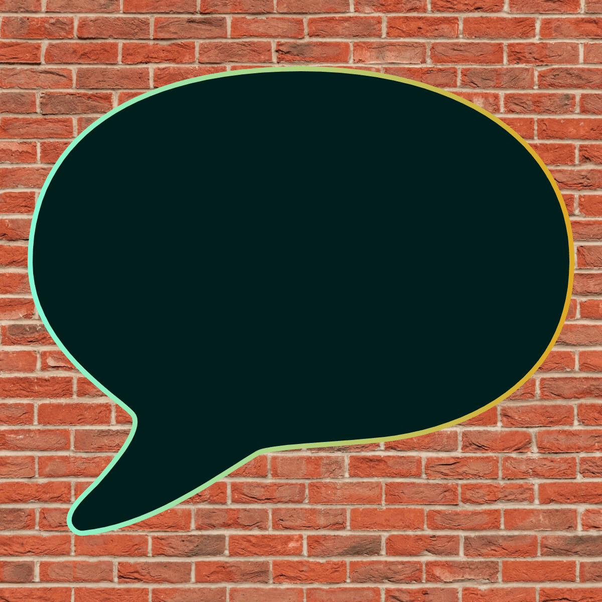 Word cloud in a Speech Bubble shape with 21 words like you absolutely nailed me, Even after I...delivered your and I'm not ever a priority in multicolor.